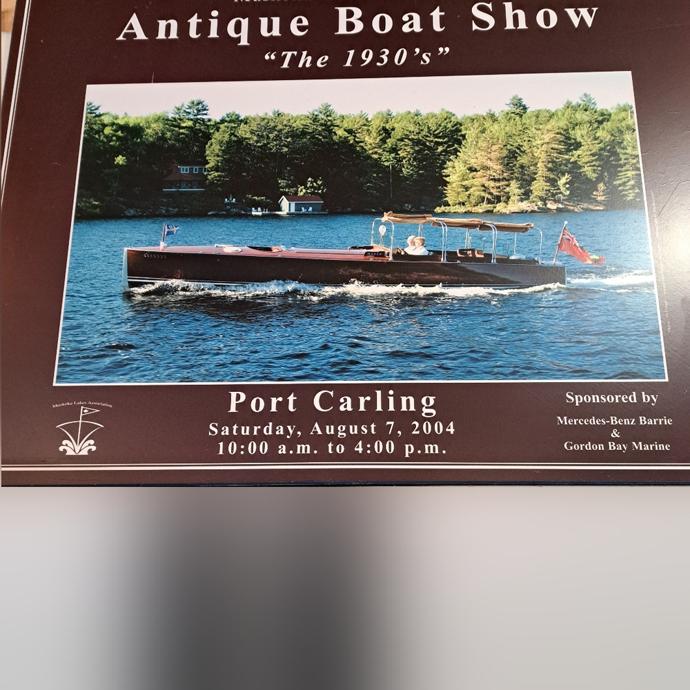 Antique Boat Show Poster